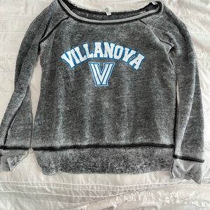 Villanova boat neck sweatshirt